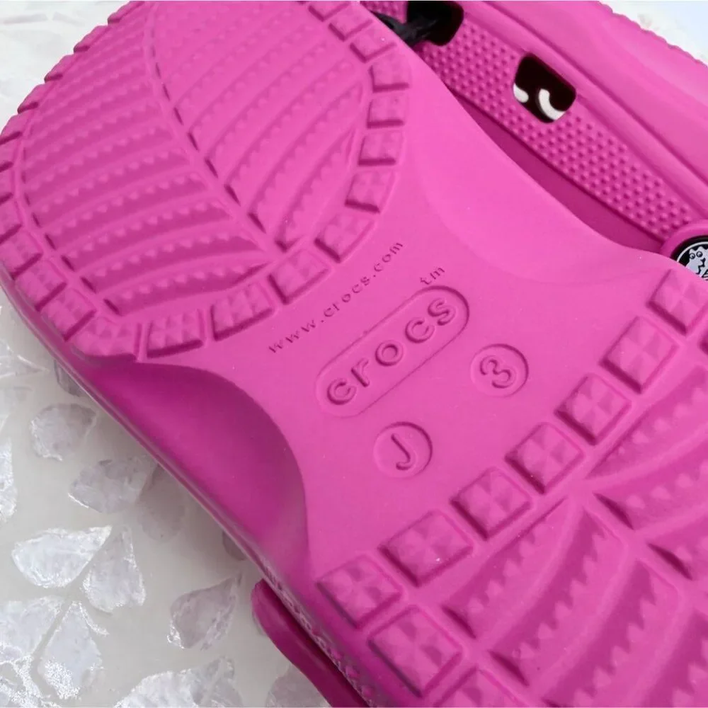Crocs Baya Clog Candy Pink J3 Youth Slip‑On Shoes Waterproof Classic